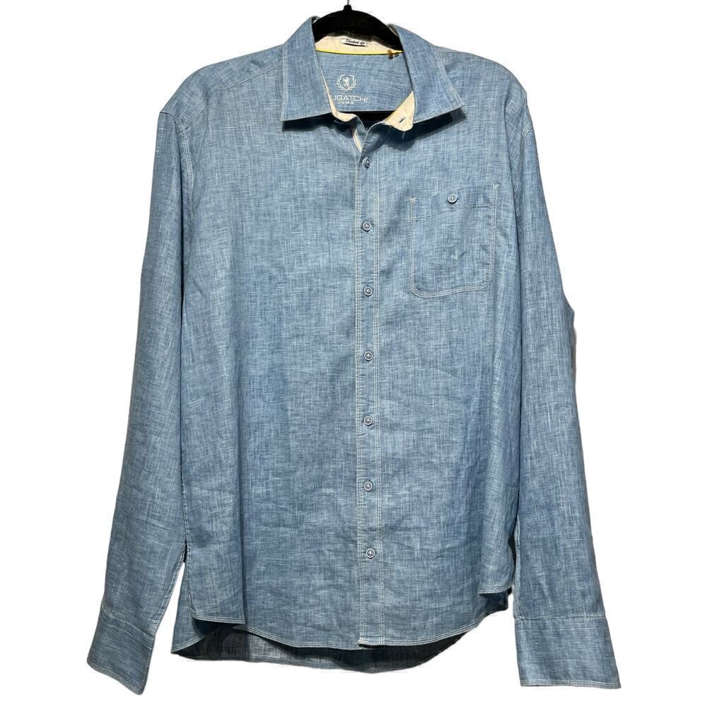 Bugatchi Uomo Men’s Shaped Fit Button Up Shirt / Size-XL